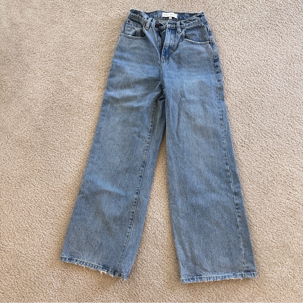 GRLFRND Blue Flare & Wide Leg Jeans